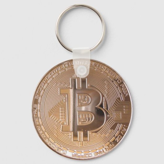 銅製のBitcoin金​属​。M1 キーホルダー (正面)