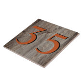 銅製石造家屋番号ダブル#s水平 タイル (側面)