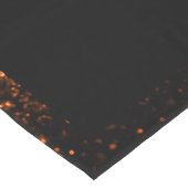 銅褐色の銅のフェイクグリッターは黒く輝く ロングテーブルランナー (コーナー)