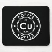 銅要素ブラックマウスパッド マウスパッド (正面)