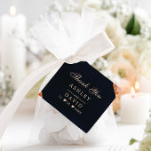 銅赤面ピンクネイビージオメトリックサンキューラベル フェイバータグ