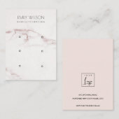 銅赤面大理石三耳表示ロゴ 名刺 (正面/裏面)