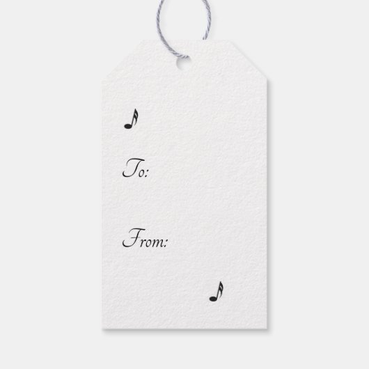 銅輝き音楽 ギフトタグ (裏面)