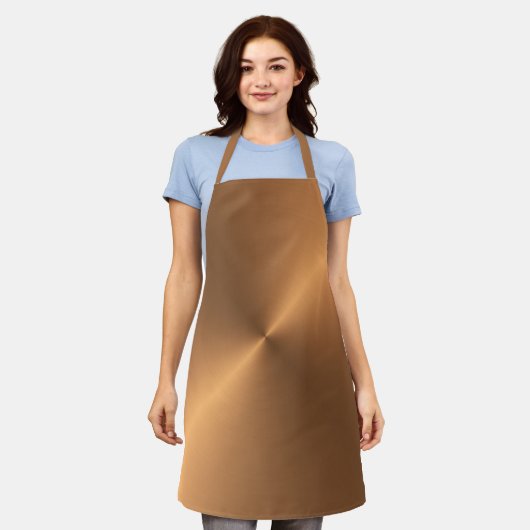 銅輝き エプロン (着用した状態)