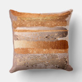 銅金ゴールドストロークのグラマテクスチャ クッション (裏面)