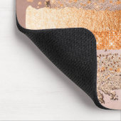 銅金ゴールドストロークのグラマテクスチャ マウスパッド (コーナー)