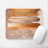 銅金ゴールドストロークのグラマテクスチャ マウスパッド (マウス)