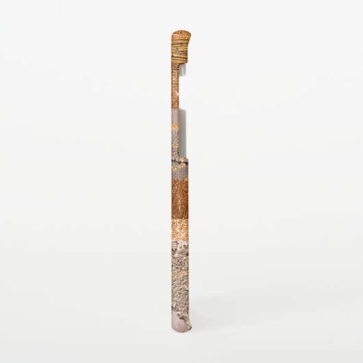 銅金ゴールドストロークのグラマテクスチャ SAMSUNG GALAXYケース (左側)