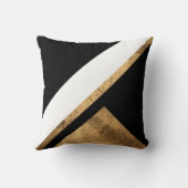 銅金ゴールドパティーナジオメトリックシック クッション (裏面)