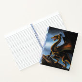 銅金ゴールドブラックドラゴン ノートブック (内部)