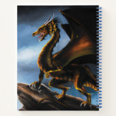 銅金ゴールドブラックドラゴン ノートブック (裏面)