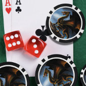 銅金ゴールドブラックドラゴン ポーカーチップ