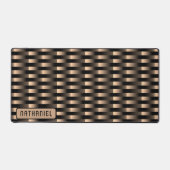 銅金ゴールドブラック工業用ステンレス鋼アート デスクマット (正面)