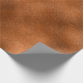 銅金属ガラスミニマルグランジ抽象芸術 ラッピングペーパー (角)