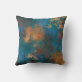 銅金属ターコイズ 動揺して クッション (裏面)