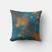 銅金属ターコイズ 動揺して クッション (正面)