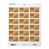 銅金属住所 シール (フルシート)