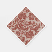 銅錆のダマスク紙ナプキン スタンダードランチョンナプキン (角)