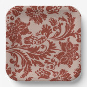 銅錆ダマスク紙プレート ペーパープレート (正面)