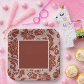 銅錆ダマスク ペーパープレート (パーティー)