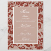 銅錆ダマスコウェディングフラットメニュー メニュー (正面)