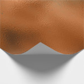 銅錆ティール（緑がかった色）パティーナメタリックグランギー抽象芸術 ラッピングペーパー (角)