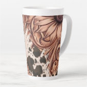 銅開花 カフェラテマグ (右アングル)