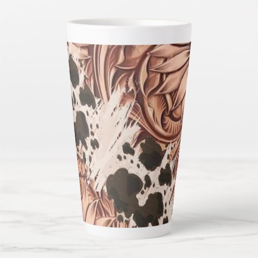 銅開花 カフェラテマグ (正面)