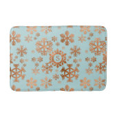 銅雪片モノグラムロビン卵ブルーバスマット バスマット (正面)