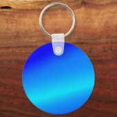 銅青グラデーション水色抽象芸術パステル キーホルダー (裏面)