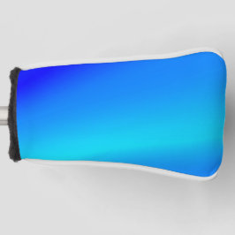 銅青グラデーション水色抽象芸術パステル ゴルフヘッドカバー