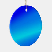 銅青グラデーション水色抽象芸術パステル セラミックオーナメント (右)