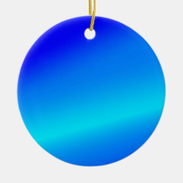 銅青グラデーション水色抽象芸術パステル セラミックオーナメント