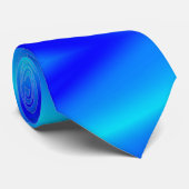 銅青グラデーション水色抽象芸術パステル ネクタイ (ロール)