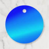 銅青グラデーション水色抽象芸術パステル フェイバータグ (裏面)