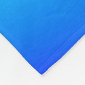 銅青グラデーション水色抽象芸術パステル フリースブランケット (角)