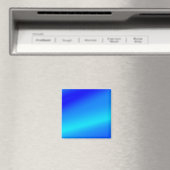 銅青グラデーション水色抽象芸術パステル マグネット (インサイチュ (食洗機))