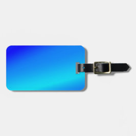 銅青グラデーション水色抽象芸術パステル ラゲッジタグ