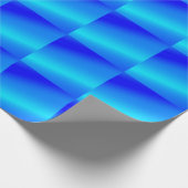 銅青グラデーション水色抽象芸術パステル ラッピングペーパー (角)