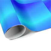 銅青グラデーション水色抽象芸術パステル ラッピングペーパー (ロールコーナー)