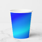 銅青グラデーション水色抽象芸術パステル 紙コップ (裏面)