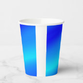 銅青グラデーション水色抽象芸術パステル 紙コップ (左)