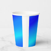 銅青グラデーション水色抽象芸術パステル 紙コップ (右)