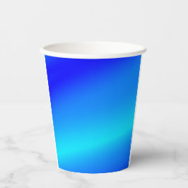 銅青グラデーション水色抽象芸術パステル 紙コップ