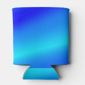 銅青グラデーション水色抽象芸術パステル 缶クーラー (裏面)