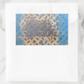 銅青グランジ旧金属腐食 長方形シール (バッグ)