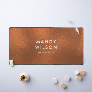 銅青銅の輝スタイリッシュきフェイク箔(大) デスクマット