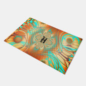 銅青銅抽象芸術模様扉マット ドアマット (アングル)