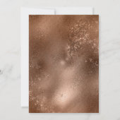 銅青銅秋の素朴格子戸結婚舎 招待状 (裏面)