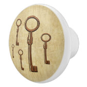 銅骨格鍵ノブ セラミックノブ (右)